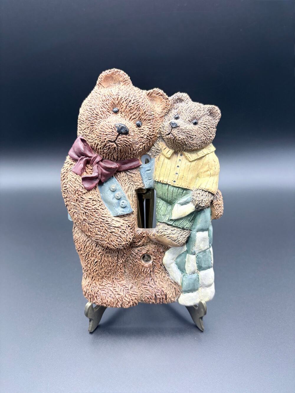 Vintage 90's Figi Graphics Teddy Bears 3D Single Switch Light Switch Cover